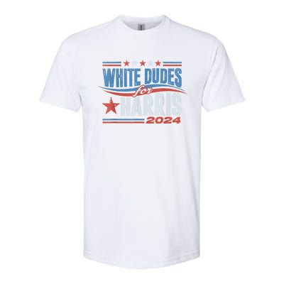 White Dudes For Kamala Harris 2024 For President Election Softstyle CVC T-Shirt