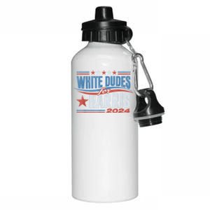 White Dudes For Kamala Harris 2024 For President Election Aluminum Water Bottle