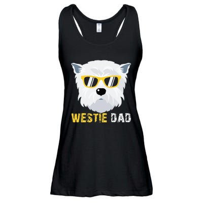 Westie Dad For Dog Owners Fathers Day Ladies Essential Flowy Tank