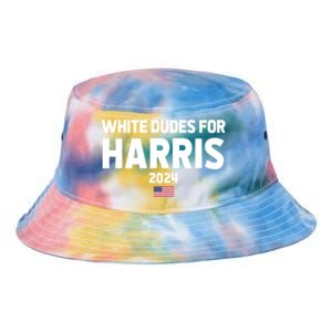 White Dudes For Harris Tie Dye Newport Bucket Hat