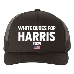 White Dudes For Harris Yupoong Adult 5-Panel Trucker Hat