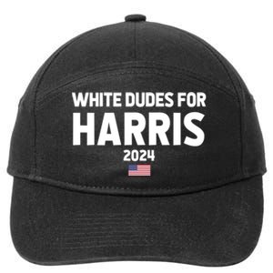 White Dudes For Harris 7-Panel Snapback Hat