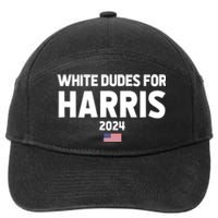 White Dudes For Harris 7-Panel Snapback Hat