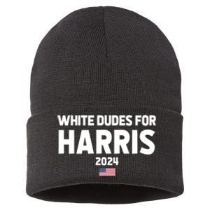 White Dudes For Harris Sustainable Knit Beanie