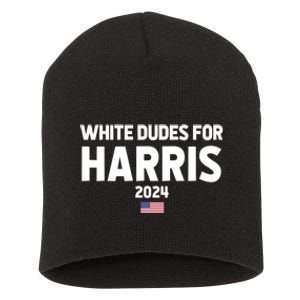 White Dudes For Harris Short Acrylic Beanie