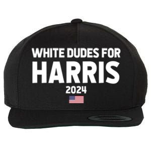 White Dudes For Harris Wool Snapback Cap