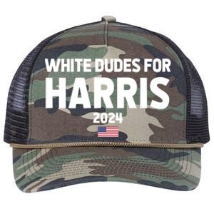 White Dudes For Harris Retro Rope Trucker Hat Cap