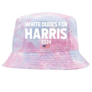 White Dudes For Harris Tie-Dyed Bucket Hat