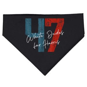 White Dudes For Harris Kamala Harris 2024 47th President USA-Made Doggie Bandana