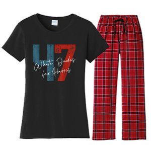 White Dudes For Harris Kamala Harris 2024 47th President Women's Flannel Pajama Set