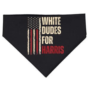 White Dudes For Kamala Harris 2024 For President Election USA-Made Doggie Bandana