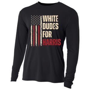 White Dudes For Kamala Harris 2024 For President Election Cooling Performance Long Sleeve Crew