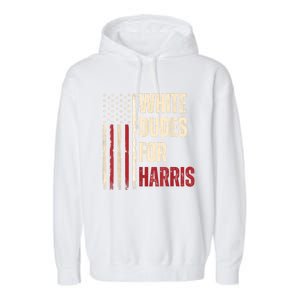 White Dudes For Kamala Harris 2024 For President Election Garment-Dyed Fleece Hoodie