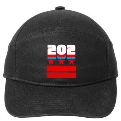 Washington Dc Flag 7-Panel Snapback Hat