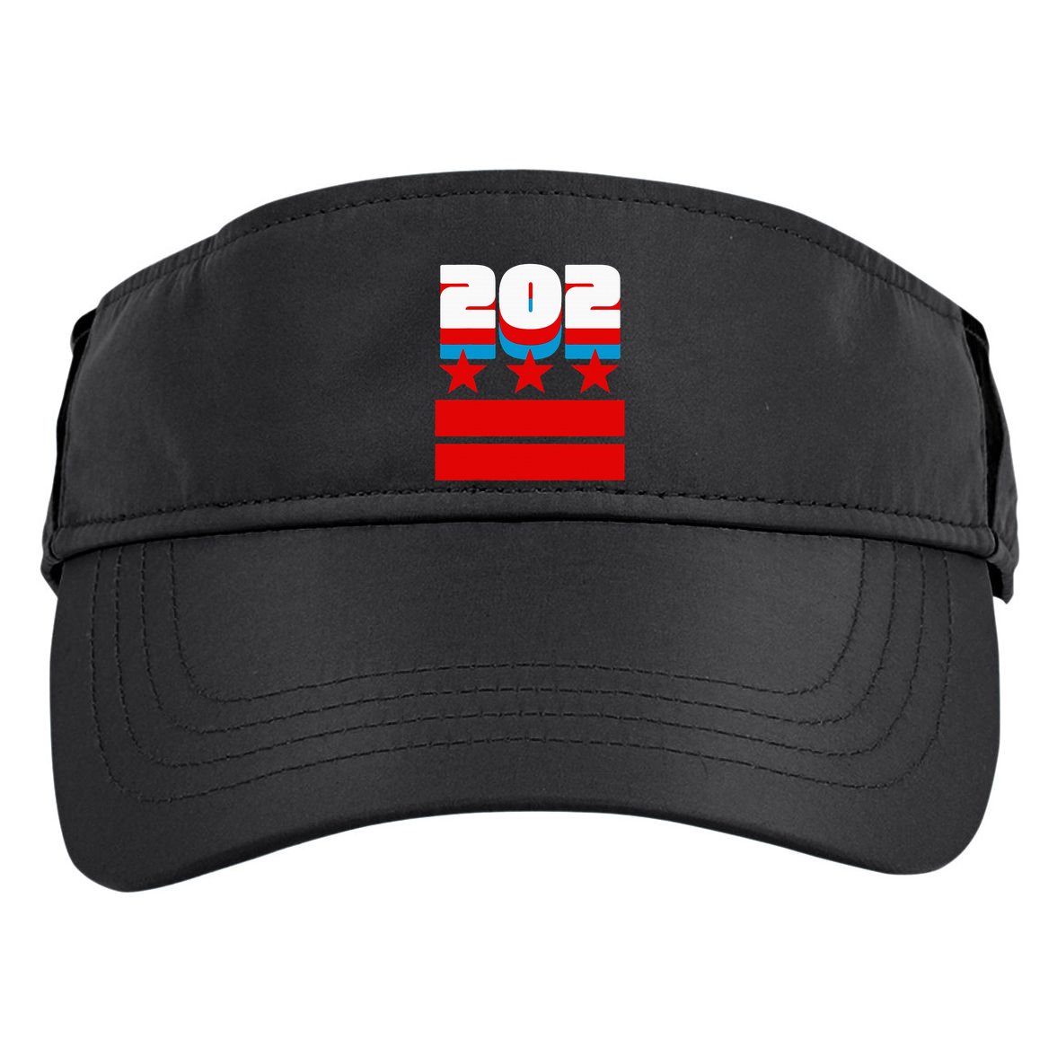 Washington Dc Flag Adult Drive Performance Visor