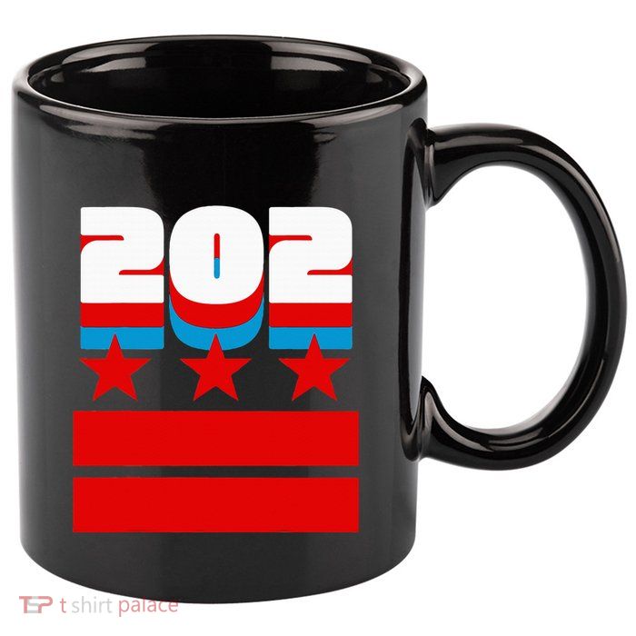 Washington Dc Flag 11oz C Handle Ceramic Mug