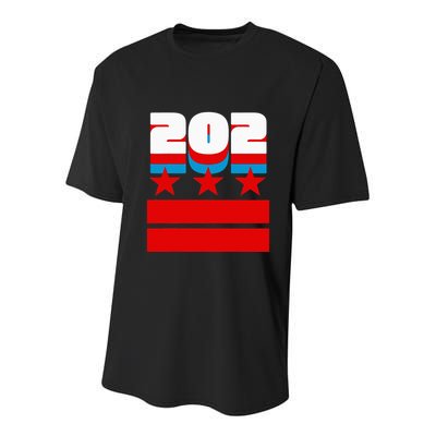 Washington Dc Flag Youth Performance Sprint T-Shirt