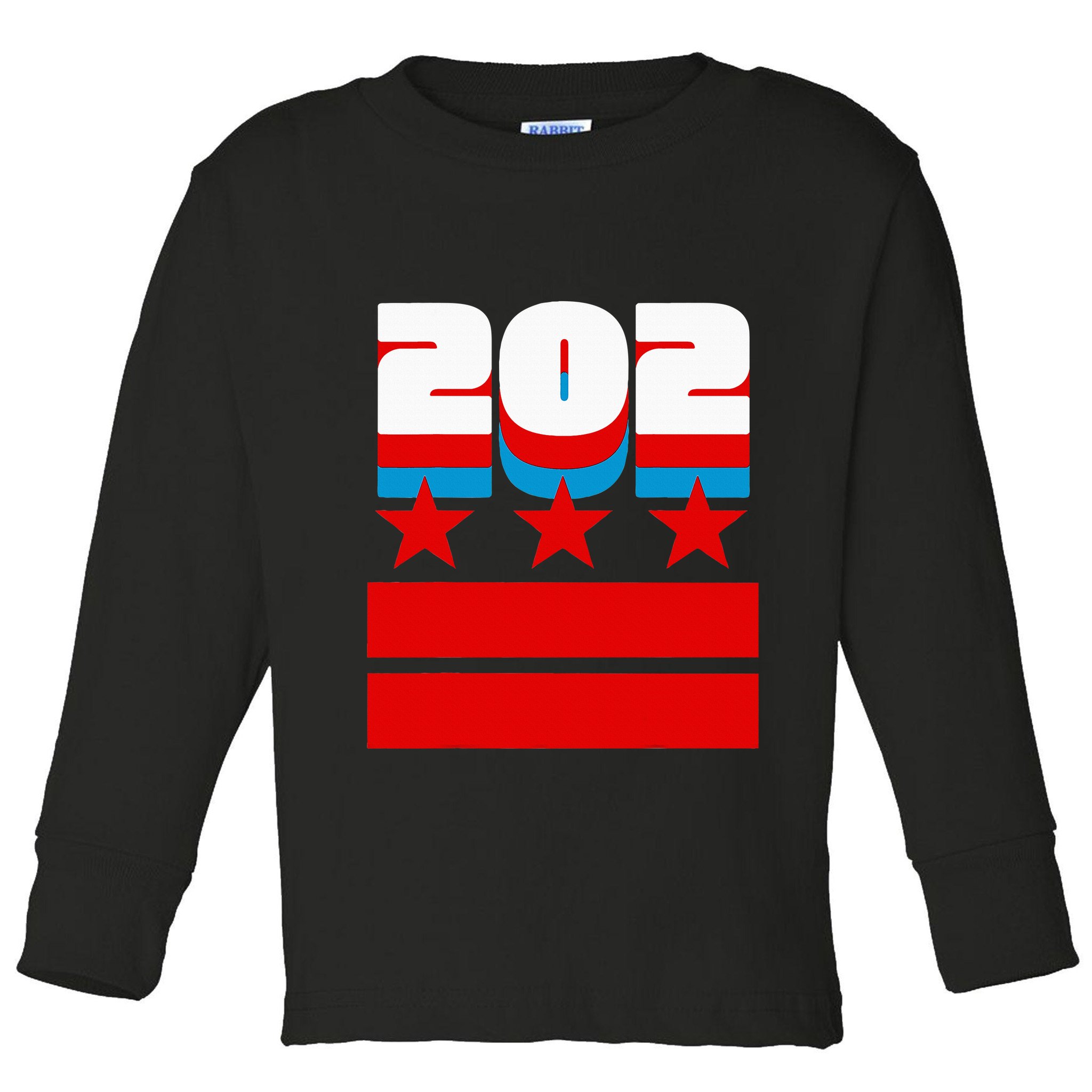 Washington Dc Flag Toddler Long Sleeve Shirt