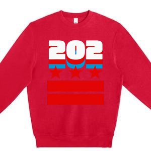 Washington Dc Flag Premium Crewneck Sweatshirt