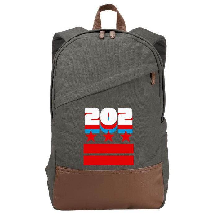 Washington Dc Flag Cotton Canvas Backpack