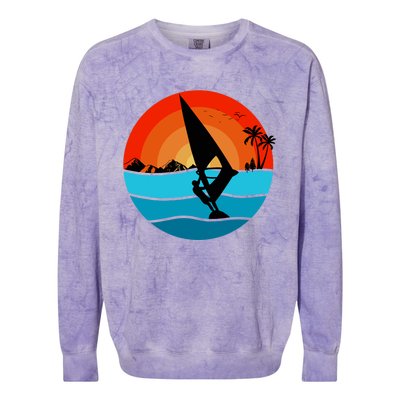 Windsurfing Designs For Windsurfer Colorblast Crewneck Sweatshirt