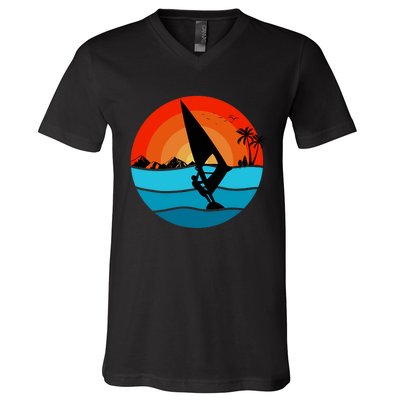 Windsurfing Designs For Windsurfer V-Neck T-Shirt