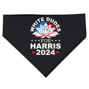 White Dudes For Kamala Harris For President 2024 USA-Made Doggie Bandana