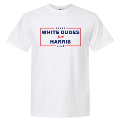 White Dudes For Harris2024 Garment-Dyed Heavyweight T-Shirt