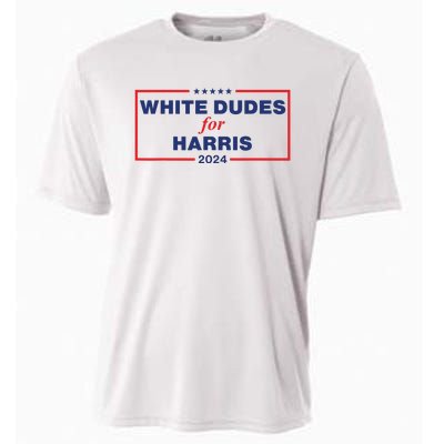 White Dudes For Harris2024 Cooling Performance Crew T-Shirt