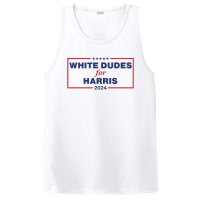 White Dudes For Harris2024 PosiCharge Competitor Tank