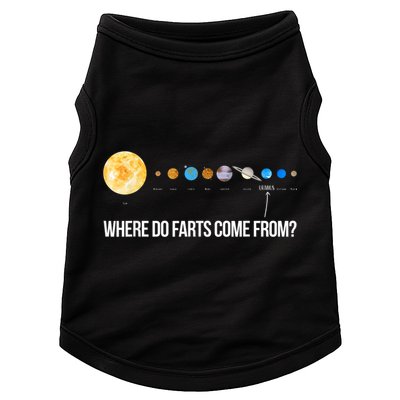 Where Do Farts Come From Uranus Funny Universe Doggie Tank