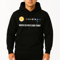 Where Do Farts Come From Uranus Funny Universe Hoodie