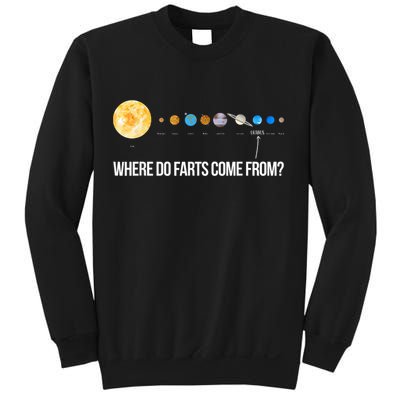 Where Do Farts Come From Uranus Funny Universe Sweatshirt