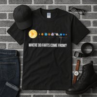 Where Do Farts Come From Uranus Funny Universe Tall T-Shirt