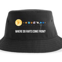 Where Do Farts Come From Uranus Funny Universe Sustainable Bucket Hat