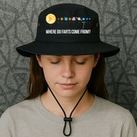 Where Do Farts Come From Uranus Funny Universe Bucket Hat