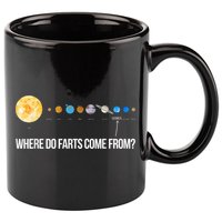 Where Do Farts Come From Uranus Funny Universe 11oz C Handle Ceramic Mug