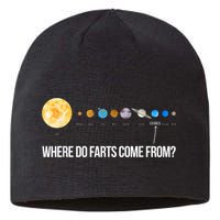 Where Do Farts Come From Uranus Funny Universe Sustainable Beanie
