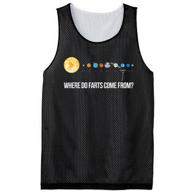 Where Do Farts Come From Uranus Funny Universe Mesh Reversible Basketball Jersey Tank