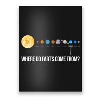 Where Do Farts Come From Uranus Funny Universe Poster