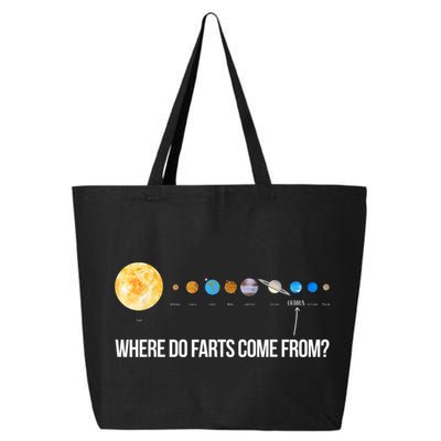 Where Do Farts Come From Uranus Funny Universe 25L Jumbo Tote