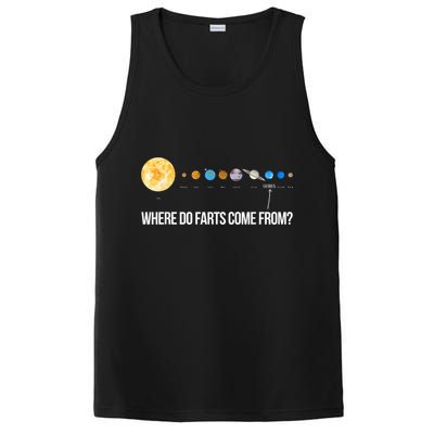 Where Do Farts Come From Uranus Funny Universe PosiCharge Competitor Tank