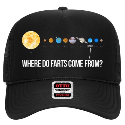 Where Do Farts Come From Uranus Funny Universe Trucker Hat