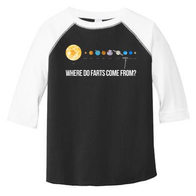 Where Do Farts Come From Uranus Funny Universe Toddler Fine Jersey T-Shirt