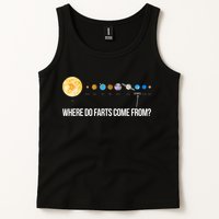 Where Do Farts Come From Uranus Funny Universe Tank Top