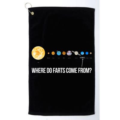 Where Do Farts Come From Uranus Funny Universe Golf Towel