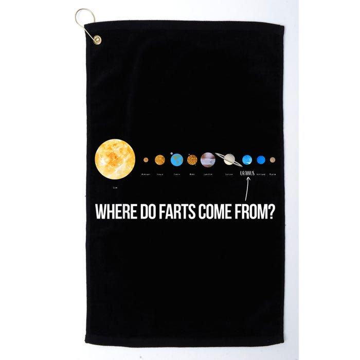 Where Do Farts Come From Uranus Funny Universe Golf Towel