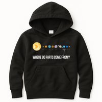 Where Do Farts Come From Uranus Funny Universe Kids Hoodie