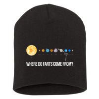 Where Do Farts Come From Uranus Funny Universe Short Acrylic Beanie