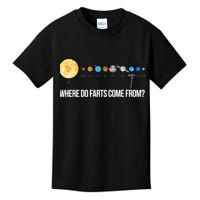 Where Do Farts Come From Uranus Funny Universe Kids T-Shirt